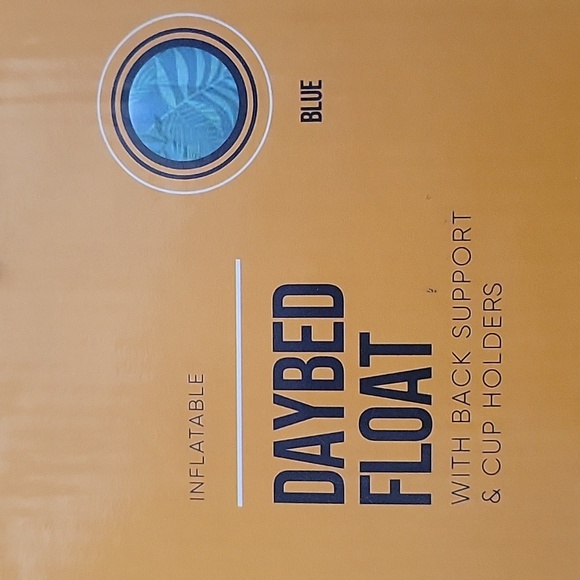 Hobie Inflatable Daybed Float W/Cup Holders And Back Support New 72L x38.2Wx14H - Picture 6 of 7